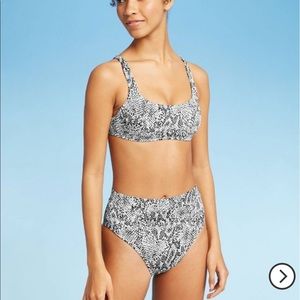 Target brand snake print high waisted bottoms